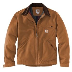 Carhartt Brown Duck Detroit Jacket - Men's Durable Work Coat